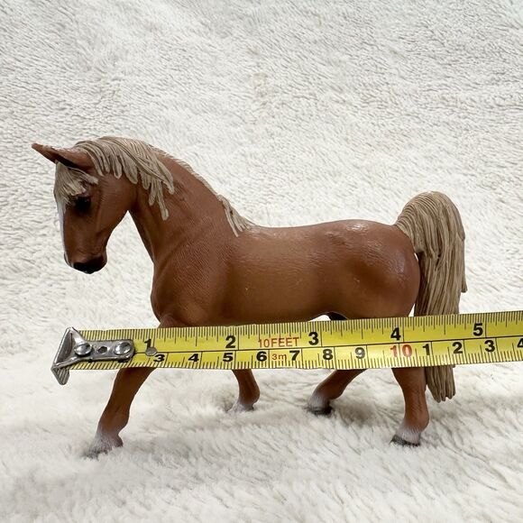 Schleich Tennessee Walker Palomino 5" Horse Figure Retired 2007 Stallion Brown - Picture 6 of 6